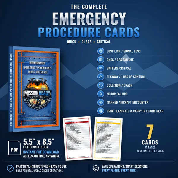 Drone Emergency Procedure Cards