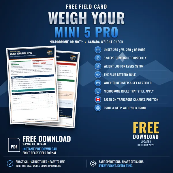 Weigh Your Mini 5 Pro